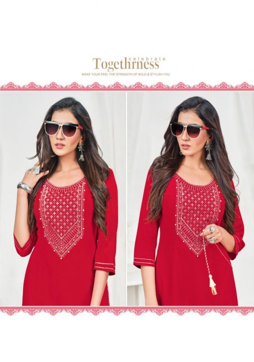 Kajal Style Fashion Bloom Vol 1 Kurti with Palazzo Wholesale Catalog 8 Pcs 4 510x725 - Kajal Style Fashion Bloom Vol 1 Kurti with Palazzo Wholesale Catalog 8 Pcs