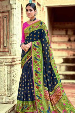 Kashvi Paithani Silk by Lt Fabrics Saree Sari Wholesale Catalog 10 Pcs