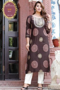 Kasturam Vol 11 A by Kajal Style Kurti Wholesale Catalog 3 Pcs