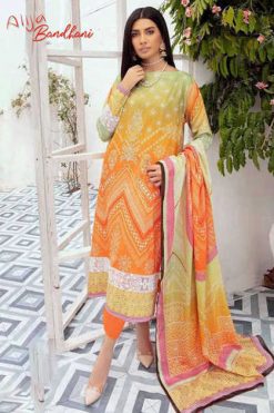 Keval Fab Alija Bandhani Special Vol 2 Salwar Suit Wholesale Catalog 6 Pcs