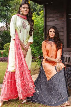 Kiana Inayat Kurti with Dupatta Bottom Wholesale Catalog 8 Pcs