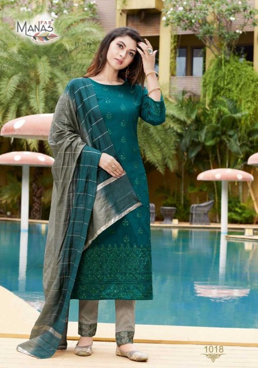 Manas Lucknowi Vol 3 Kurti with Dupatta Bottom Wholesale Catalog 6 Pcs 4 510x725 - Manas Lucknowi Vol 3 Kurti with Dupatta Bottom Wholesale Catalog 6 Pcs