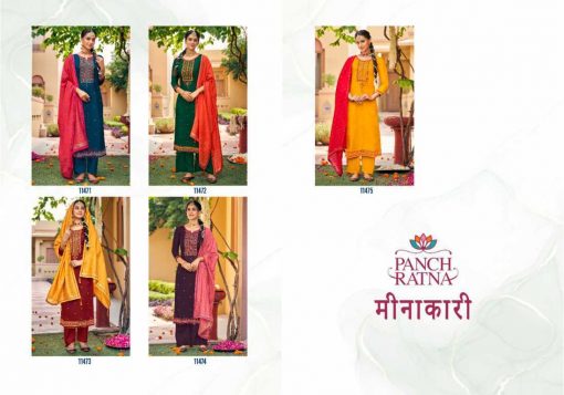 Panch Ratna Meenakari by Kessi Salwar Suit Wholesale Catalog 5 Pcs 8 510x357 - Panch Ratna Meenakari by Kessi Salwar Suit Wholesale Catalog 5 Pcs