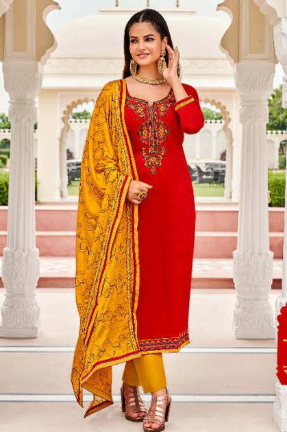Panch Ratna Odhani by Kessi Salwar Suit Wholesale Catalog 5 Pcs