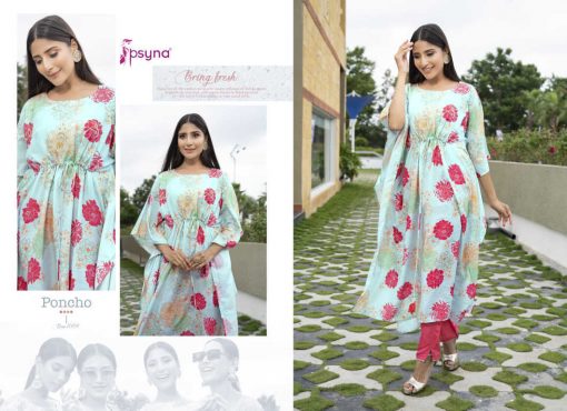 Psyna Poncho Kaftan Kurti with Pant Wholesale Catalog 5 Pcs 5 510x370 - Psyna Poncho Kaftan Kurti with Pant Wholesale Catalog 5 Pcs