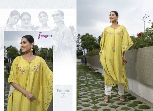 Psyna Poncho Kaftan Kurti with Pant Wholesale Catalog 5 Pcs 6 510x370 - Psyna Poncho Kaftan Kurti with Pant Wholesale Catalog 5 Pcs