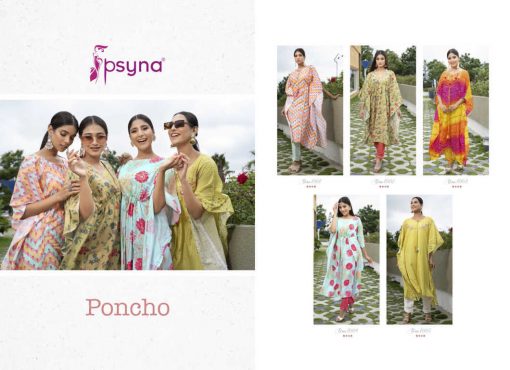 Psyna Poncho Kaftan Kurti with Pant Wholesale Catalog 5 Pcs 7 510x370 - Psyna Poncho Kaftan Kurti with Pant Wholesale Catalog 5 Pcs