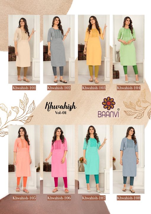 R Studio Khwahish Vol 1 by Baanvi Kurti Wholesale Catalog 8 Pcs 11 510x721 - R Studio Khwahish Vol 1 by Baanvi Kurti Wholesale Catalog 8 Pcs