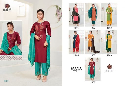 R Studio Maya Vol 1 by Baanvi Kurti with Dupatta Palazzo Wholesale Catalog 7 Pcs 5 510x351 - R Studio Maya Vol 1 by Baanvi Kurti with Dupatta Palazzo Wholesale Catalog 7 Pcs