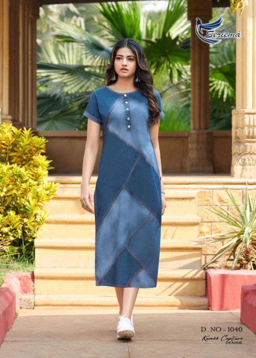 Seriema Kumb Capture Denim Kurti Wholesale Catalog 8 Pcs 6 510x714 - Seriema Kumb Capture Denim Kurti Wholesale Catalog 8 Pcs