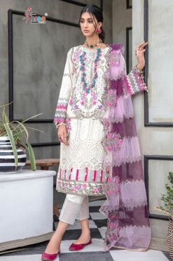 Shree Fabs Adan Libaas Schiffli Collection Vol 4 NX Salwar Suit Wholesale Catalog 3 Pcs