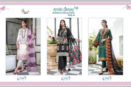 Shree Fabs Adan Libaas Schiffli Collection Vol 4 NX Salwar Suit Wholesale Catalog 3 Pcs 8 510x340 - Shree Fabs Adan Libaas Schiffli Collection Vol 4 NX Salwar Suit Wholesale Catalog 3 Pcs