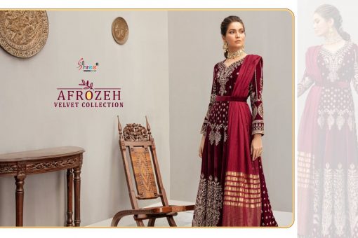 Shree Fabs Afrozeh Velvet Pashmina Collection Salwar Suit Wholesale Catalog 5 Pcs 3 510x340 - Shree Fabs Afrozeh Velvet Pashmina Collection Salwar Suit Wholesale Catalog 5 Pcs