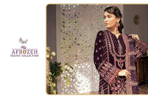 Shree Fabs Afrozeh Velvet Pashmina Collection Salwar Suit Wholesale Catalog 5 Pcs 8 510x340 - Shree Fabs Afrozeh Velvet Pashmina Collection Salwar Suit Wholesale Catalog 5 Pcs