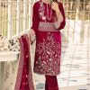 Shree Fabs Shaista Embroidered Velvet Collection Salwar Suit Wholesale Catalog 5 Pcs