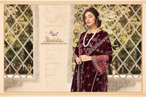 Shree Fabs Shaista Embroidered Velvet Collection Salwar Suit Wholesale Catalog 5 Pcs 5 510x340 - Shree Fabs Shaista Embroidered Velvet Collection Salwar Suit Wholesale Catalog 5 Pcs