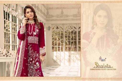 Shree Fabs Shaista Embroidered Velvet Collection Salwar Suit Wholesale Catalog 5 Pcs 8 510x340 - Shree Fabs Shaista Embroidered Velvet Collection Salwar Suit Wholesale Catalog 5 Pcs