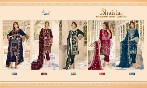 Shree Fabs Shaista Embroidered Velvet Collection Salwar Suit Wholesale Catalog 5 Pcs 9 510x306 - Shree Fabs Shaista Embroidered Velvet Collection Salwar Suit Wholesale Catalog 5 Pcs