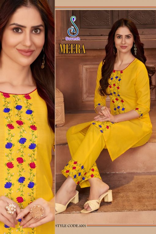 Suvesh Meera Kurti with Pant Wholesale Catalog 5 Pcs 4 510x765 - Suvesh Meera Kurti with Pant Wholesale Catalog 5 Pcs