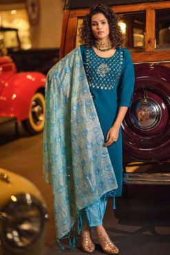 Vitara Saffair Kurti with Dupatta Bottom Wholesale Catalog 4 Pcs