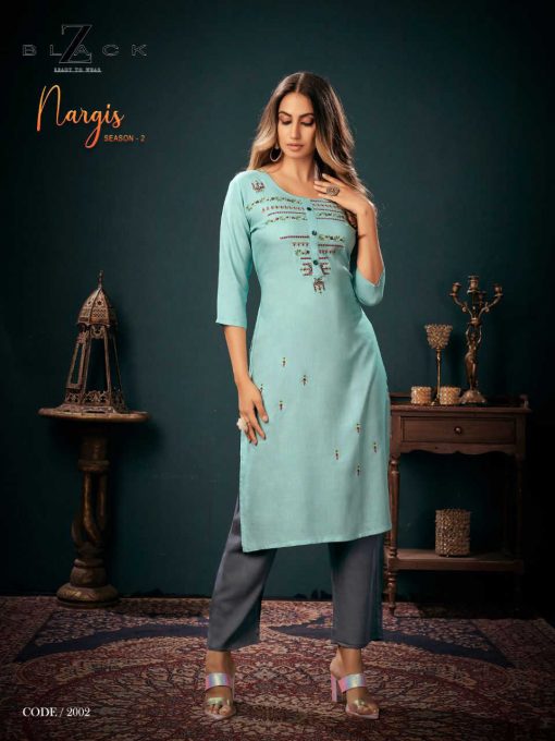 Z Black Nargis Vol 2 Kurti with Pant Wholesale Catalog 6 Pcs 3 510x680 - Z Black Nargis Vol 2 Kurti with Pant Wholesale Catalog 6 Pcs