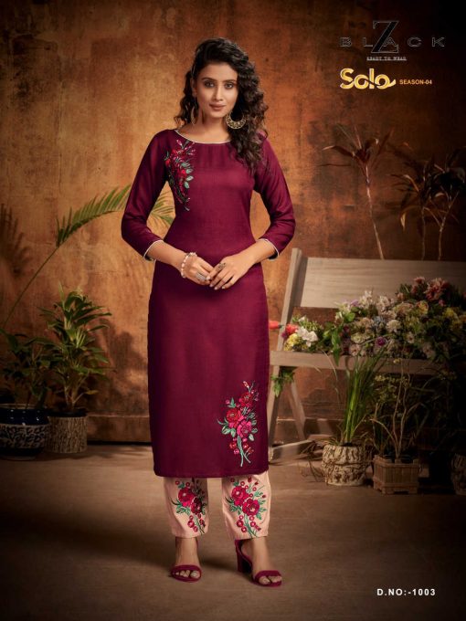 Z Black Solo Kurti with Pant Wholesale Catalog 6 Pcs 3 510x680 - Z Black Solo Kurti with Pant Wholesale Catalog 6 Pcs