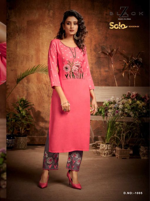 Z Black Solo Kurti with Pant Wholesale Catalog 6 Pcs 5 510x680 - Z Black Solo Kurti with Pant Wholesale Catalog 6 Pcs