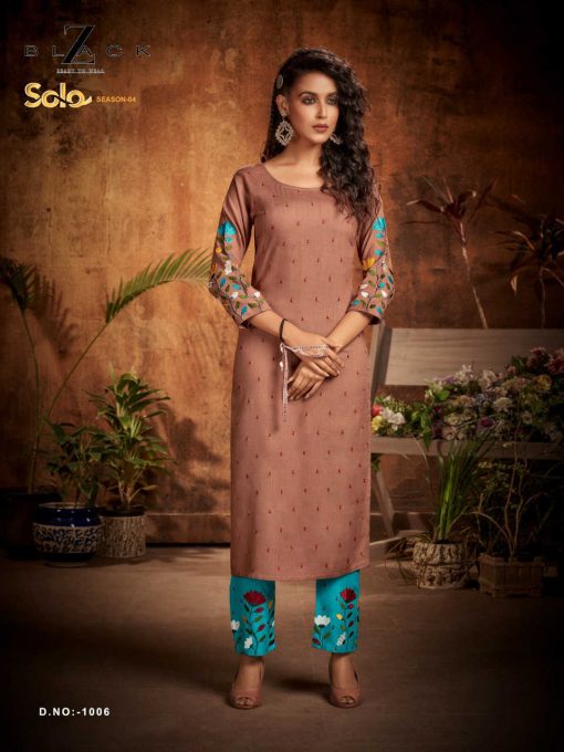 Z Black Solo Kurti with Pant Wholesale Catalog 6 Pcs 6 510x680 - Z Black Solo Kurti with Pant Wholesale Catalog 6 Pcs