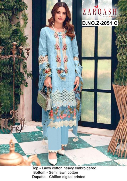 Zarqash Rouche Vol 3 DN 2051 by Khayyira Salwar Suit Wholesale Catalog 4 Pcs 3 510x729 - Zarqash Rouche Vol 3 DN 2051 by Khayyira Salwar Suit Wholesale Catalog 4 Pcs