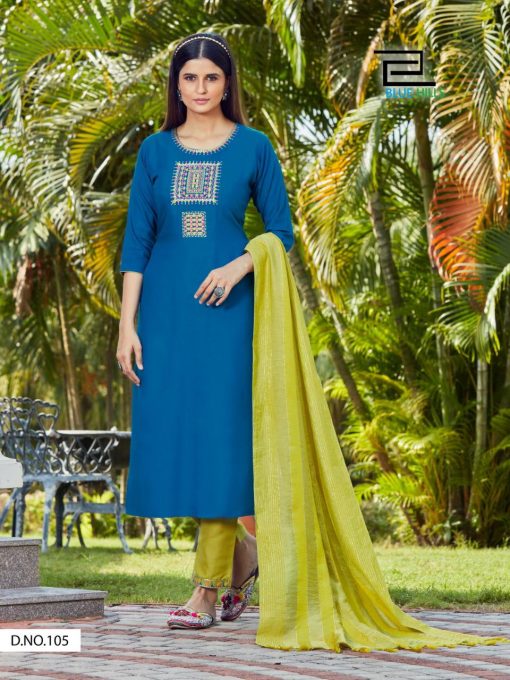 Blue Hills Shiddat Vol 1 Kurti with Dupatta Bottom Wholesale Catalog 8 Pcs 4 510x680 - Blue Hills Shiddat Vol 1 Kurti with Dupatta Bottom Wholesale Catalog 8 Pcs