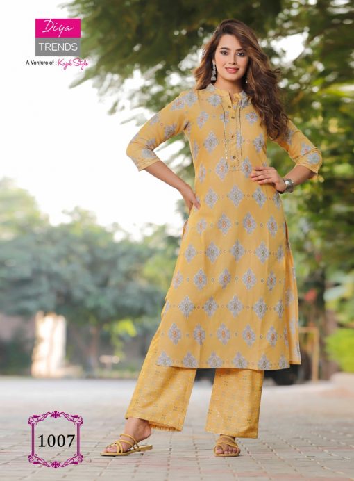 Diya Trends Celebration Vol 1 by Kajal Style Kurti with Palazzo Wholesale Catalog 12 Pcs 10 510x692 - Diya Trends Celebration Vol 1 by Kajal Style Kurti with Palazzo Wholesale Catalog 12 Pcs