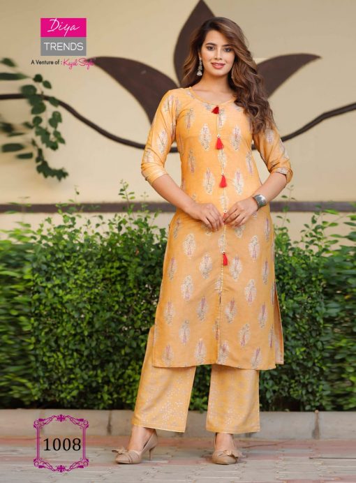 Diya Trends Celebration Vol 1 by Kajal Style Kurti with Palazzo Wholesale Catalog 12 Pcs 2 510x692 - Diya Trends Celebration Vol 1 by Kajal Style Kurti with Palazzo Wholesale Catalog 12 Pcs