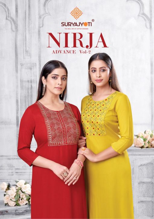 Suryajyoti Nirja Advance Vol 2 Kurti Wholesale Catalog 8 Pcs 1 510x725 - Suryajyoti Nirja Advance Vol 2 Kurti Wholesale Catalog 8 Pcs