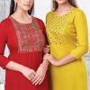 Suryajyoti Nirja Advance Vol 2 Kurti Wholesale Catalog 8 Pcs