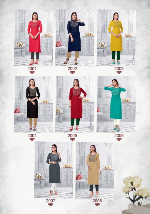 Suryajyoti Nirja Advance Vol 2 Kurti Wholesale Catalog 8 Pcs 11 510x725 - Suryajyoti Nirja Advance Vol 2 Kurti Wholesale Catalog 8 Pcs