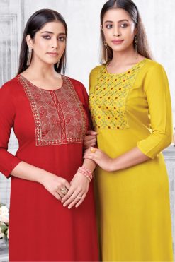 Suryajyoti Nirja Advance Vol 2 Kurti Wholesale Catalog 8 Pcs