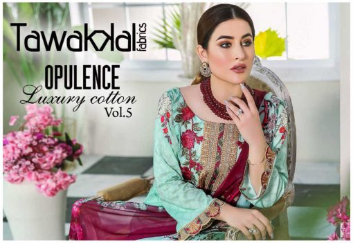 Tawakkal Opulence Luxury Cotton Vol 5 Salwar Suit Wholesale Catalog 10 Pcs 11 510x351 - Tawakkal Opulence Luxury Cotton Vol 5 Salwar Suit Wholesale Catalog 10 Pcs