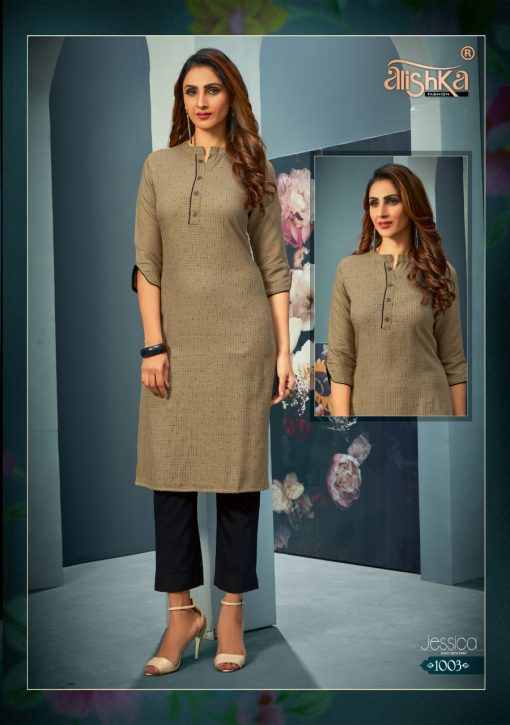 Alishka Jessica Kurti with Pant Wholesale Catalog 4 Pcs 2 510x725 - Alishka Jessica Kurti with Pant Wholesale Catalog 4 Pcs