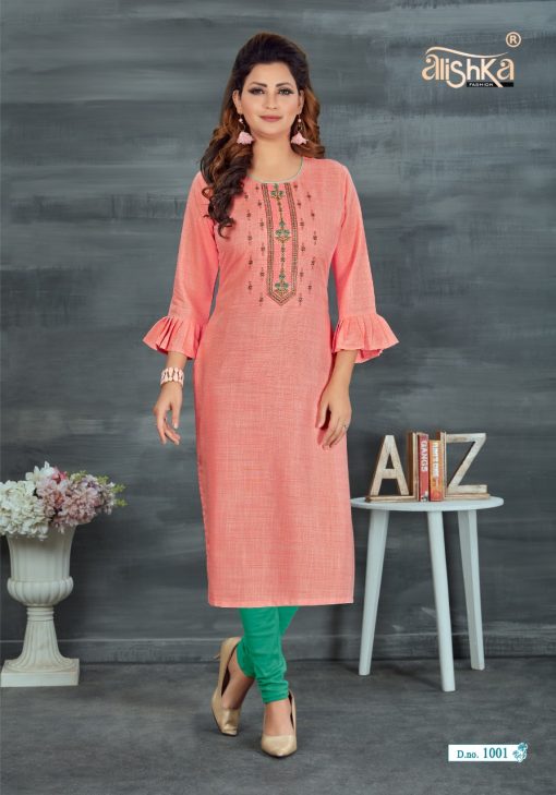 Alishka Prisha Kurti Wholesale Catalog 6 Pcs 5 510x729 - Alishka Prisha Kurti Wholesale Catalog 6 Pcs