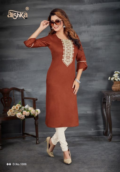 Alishka Sparkle Kurti Wholesale Catalog 6 Pcs 1 510x729 - Alishka Sparkle Kurti Wholesale Catalog 6 Pcs