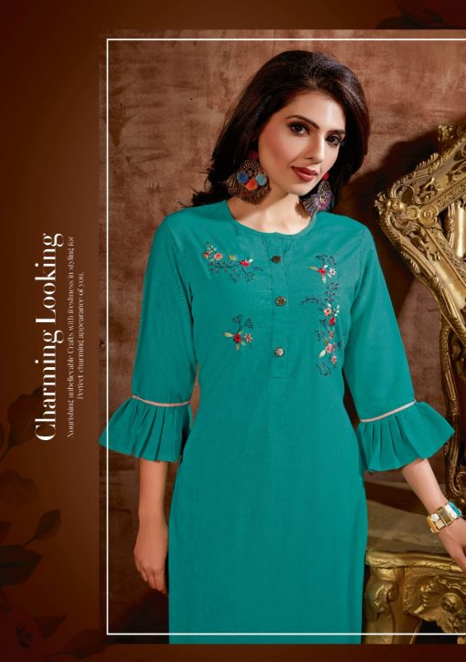 Alishka Vibes Vol 1 Kurti with Pant Wholesale Catalog 6 Pcs 13 510x725 - Alishka Vibes Vol 1 Kurti with Pant Wholesale Catalog 6 Pcs