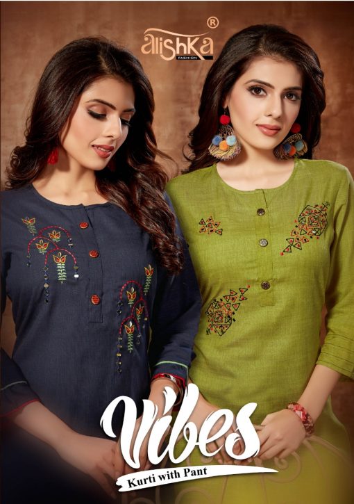 Alishka Vibes Vol 1 Kurti with Pant Wholesale Catalog 6 Pcs 6 510x725 - Alishka Vibes Vol 1 Kurti with Pant Wholesale Catalog 6 Pcs