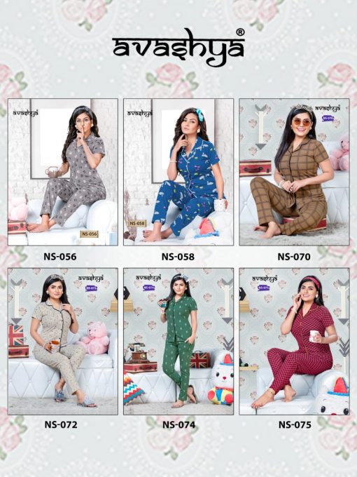 Avashya Premium Night Wear Vol 12 Wholesale Catalog 6 Pcs 7 510x680 - Avashya Premium Night Wear Vol 12 Wholesale Catalog 6 Pcs