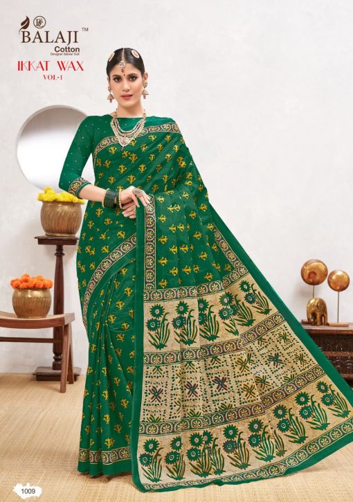 Balaji Cotton Ikkat Wax Vol 1 A Saree Sari Wholesale Catalog 10 Pcs 5 510x725 - Balaji Cotton Ikkat Wax Vol 1 A Saree Sari Wholesale Catalog 10 Pcs