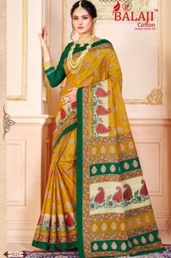 Balaji Cotton Leelavathi Vol 9 A Saree Sari Wholesale Catalog 15 Pcs