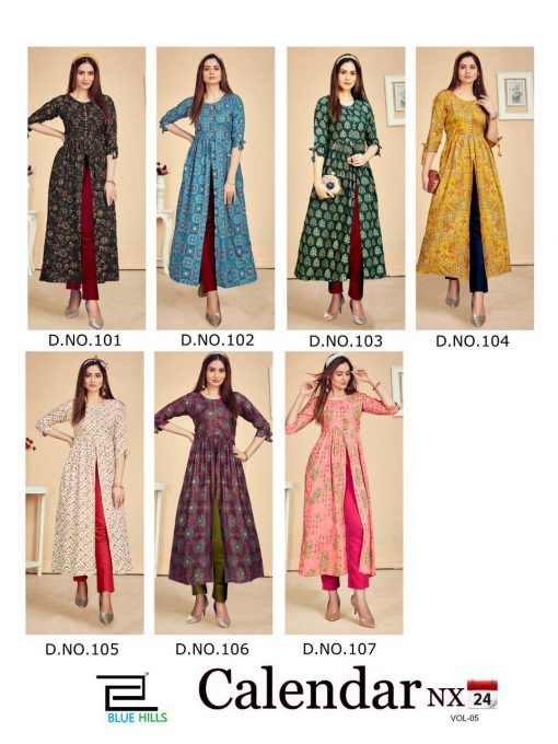 Blue Hills Calendar Vol 5 Nx Kurti Wholesale Catalog 7 Pcs 8 1 510x680 - Blue Hills Calendar Vol 5 Nx Kurti Wholesale Catalog 7 Pcs