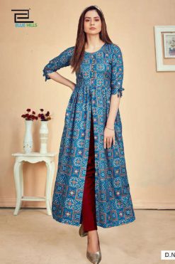 Blue Hills Calendar Vol 5 Nx Kurti Wholesale Catalog 7 Pcs