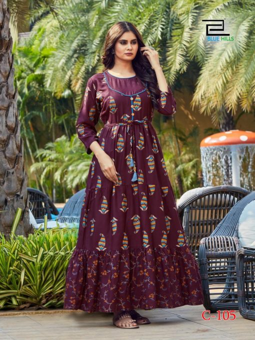 Blue Hills Chhorii Kurti Wholesale Catalog 6 Pcs 4 510x680 - Blue Hills Chhorii Kurti Wholesale Catalog 6 Pcs