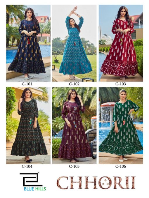 Blue Hills Chhorii Kurti Wholesale Catalog 6 Pcs 9 510x680 - Blue Hills Chhorii Kurti Wholesale Catalog 6 Pcs