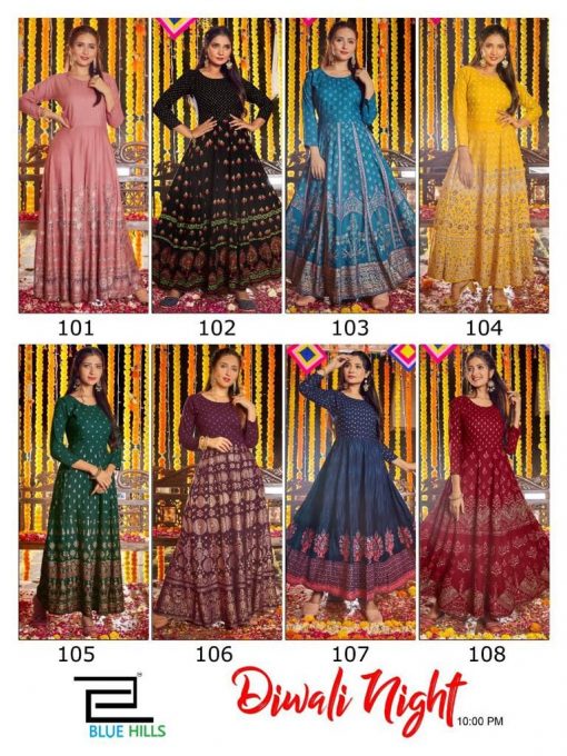 Blue Hills Diwali Night Kurti Wholesale Catalog 8 Pcs 12 510x680 - Blue Hills Diwali Night Kurti Wholesale Catalog 8 Pcs